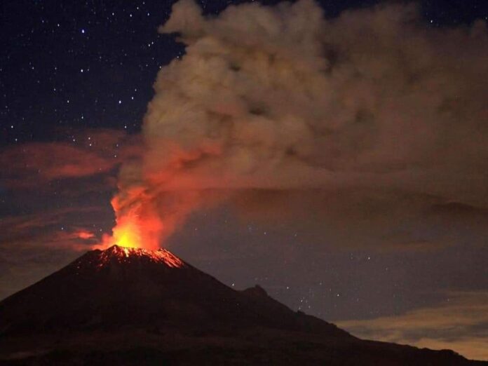 Explosión del volcán Popocatépetl Yucatán Al Momento