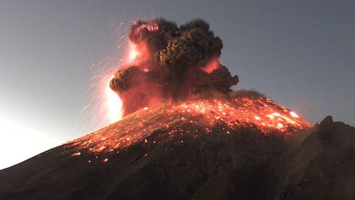 Explosión volcán Popocatépetl Yucatán Al Momento