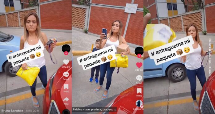 mujer agrede a repartidor y se vuelve viral